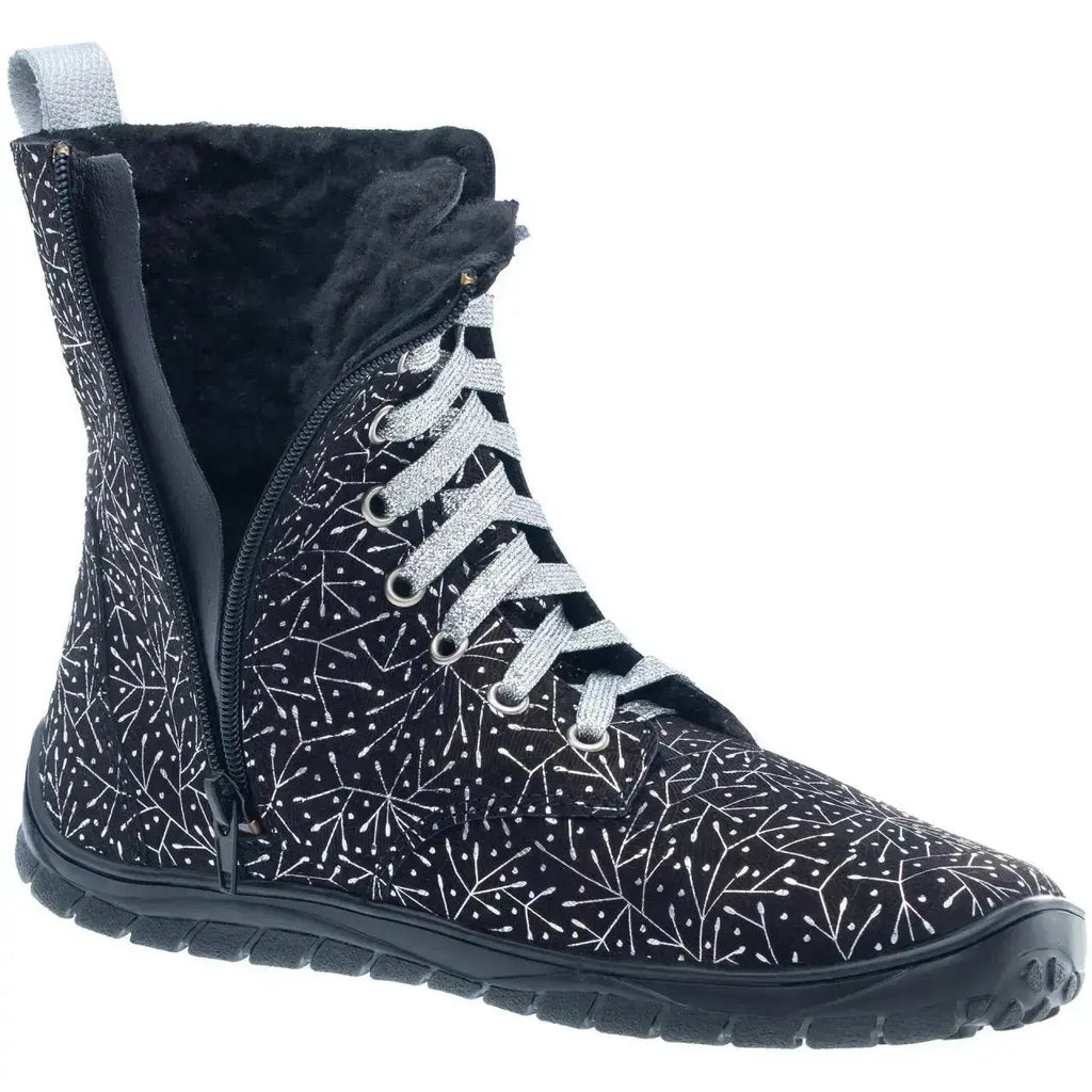 Fare Bare - Freya Winter Shoes Black Nature Ltd. Edition - botas barefoot calientes para mujer