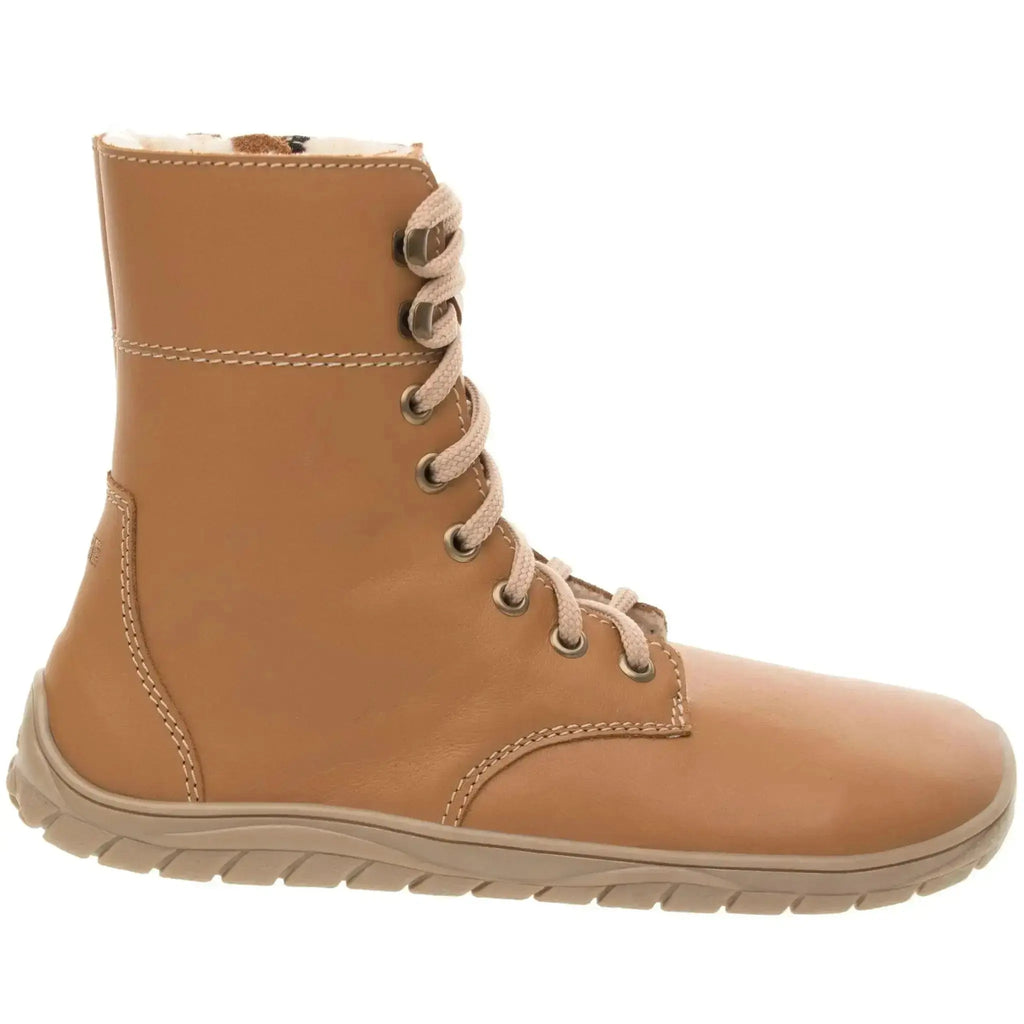 Fare Bare - Freya Winter Shoes Brown - botas barefoot de invierno calientes unisex