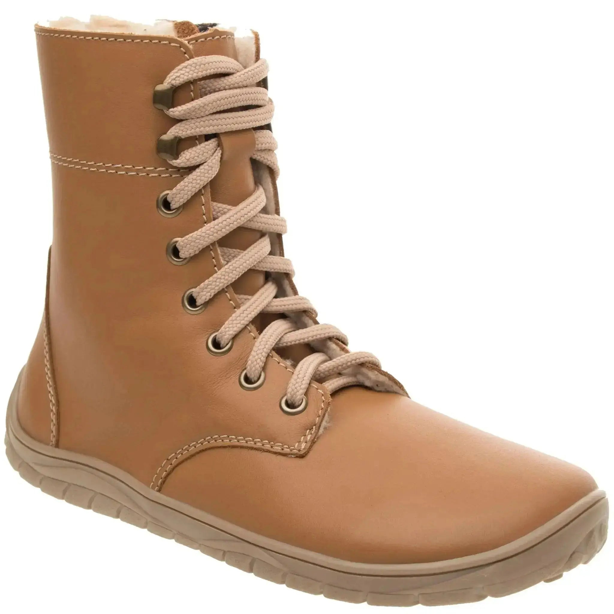 Fare Bare - Freya Winter Shoes Brown - botas barefoot de invierno calientes unisex