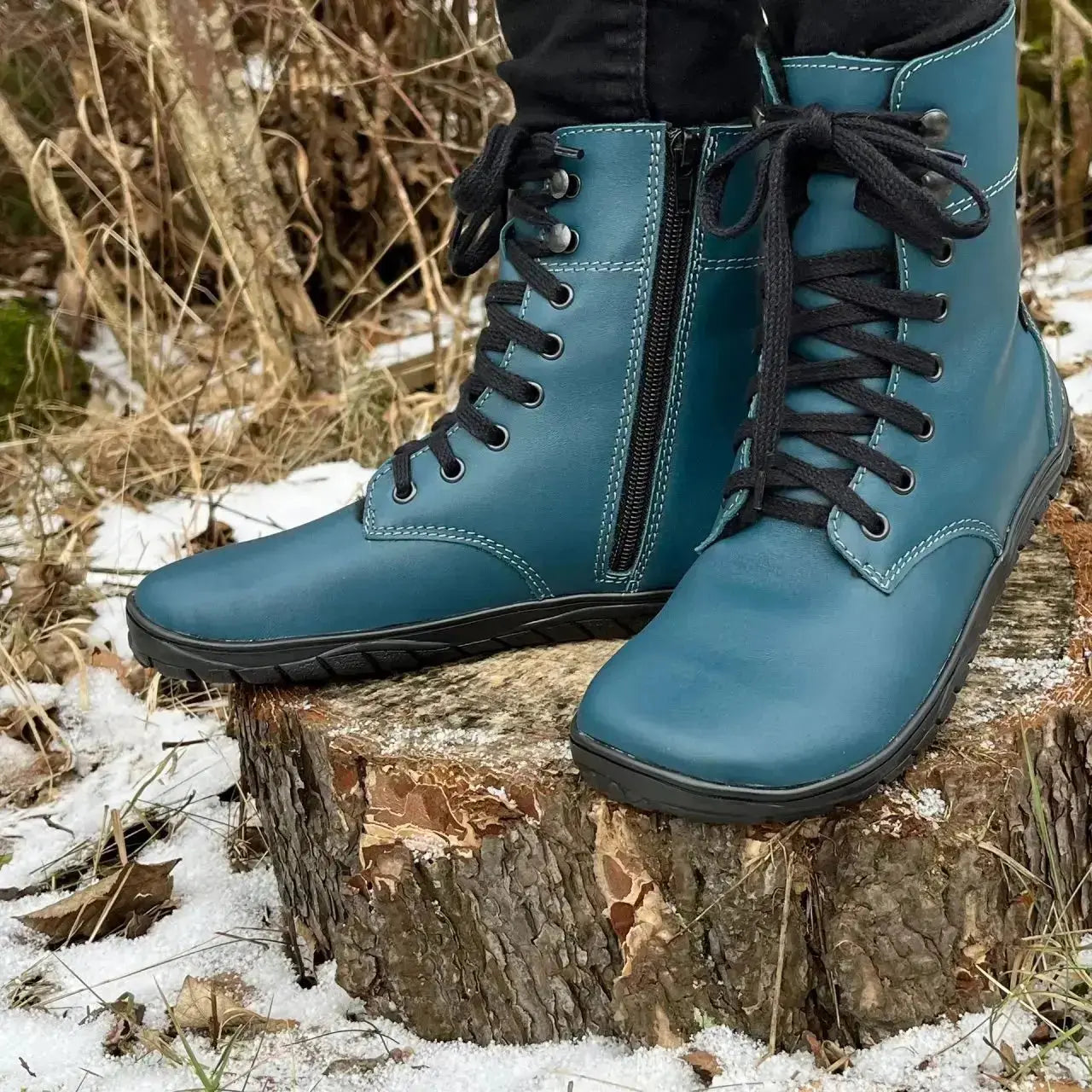 Fare Bare - Freya Winter Shoes Petrol - botas barefoot de invierno calientes unisex