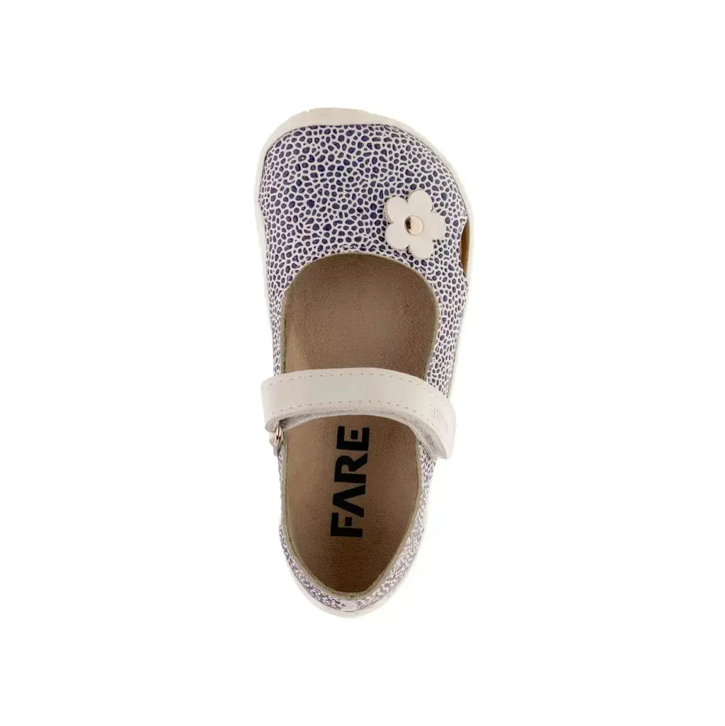 Fare Bare Kids - Summer Ballerina Silver Blue - Bailarinas barefoot infantiles