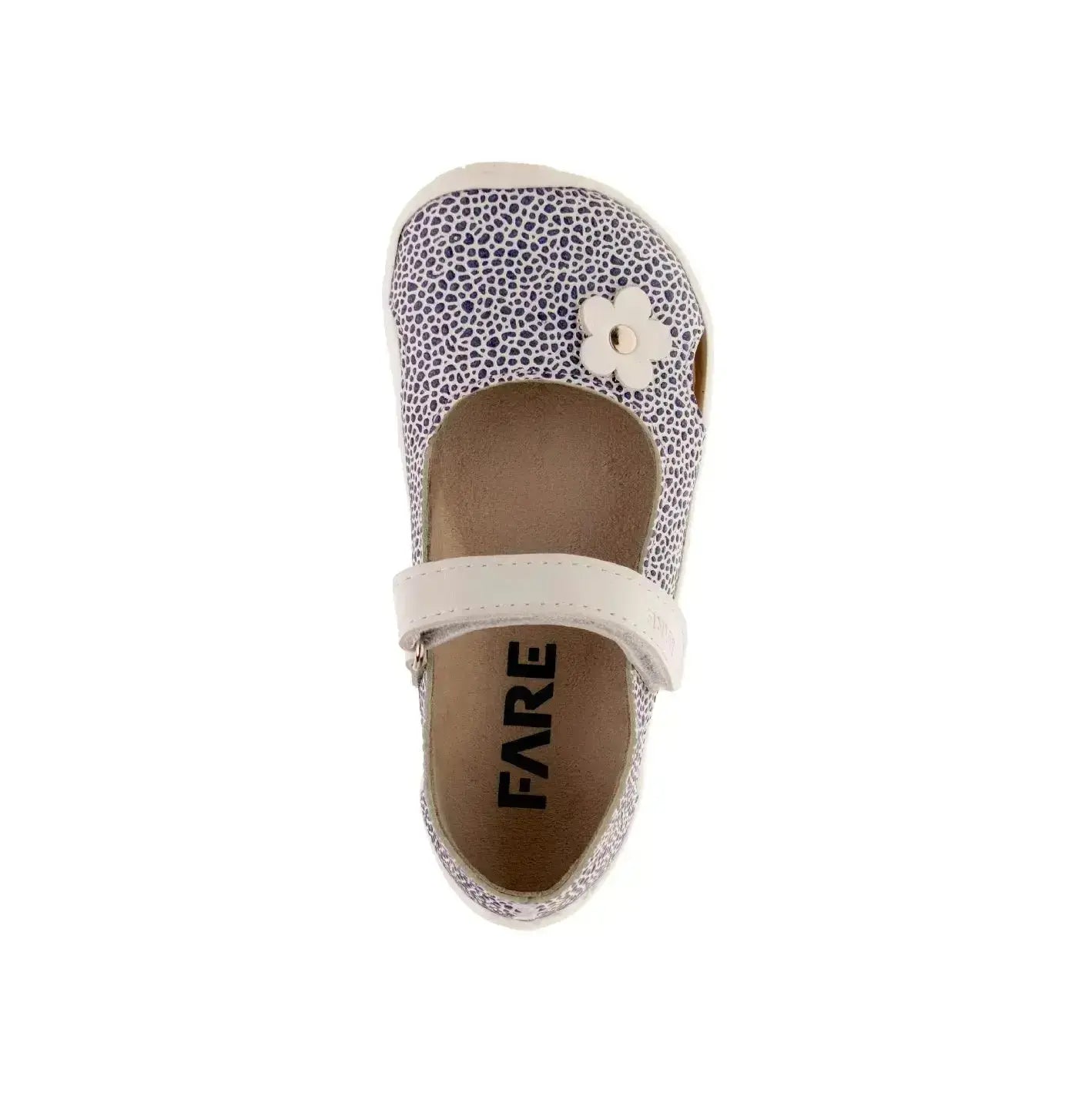 Fare Bare Kids - Summer Ballerina Silver Blue - Bailarinas barefoot infantiles
