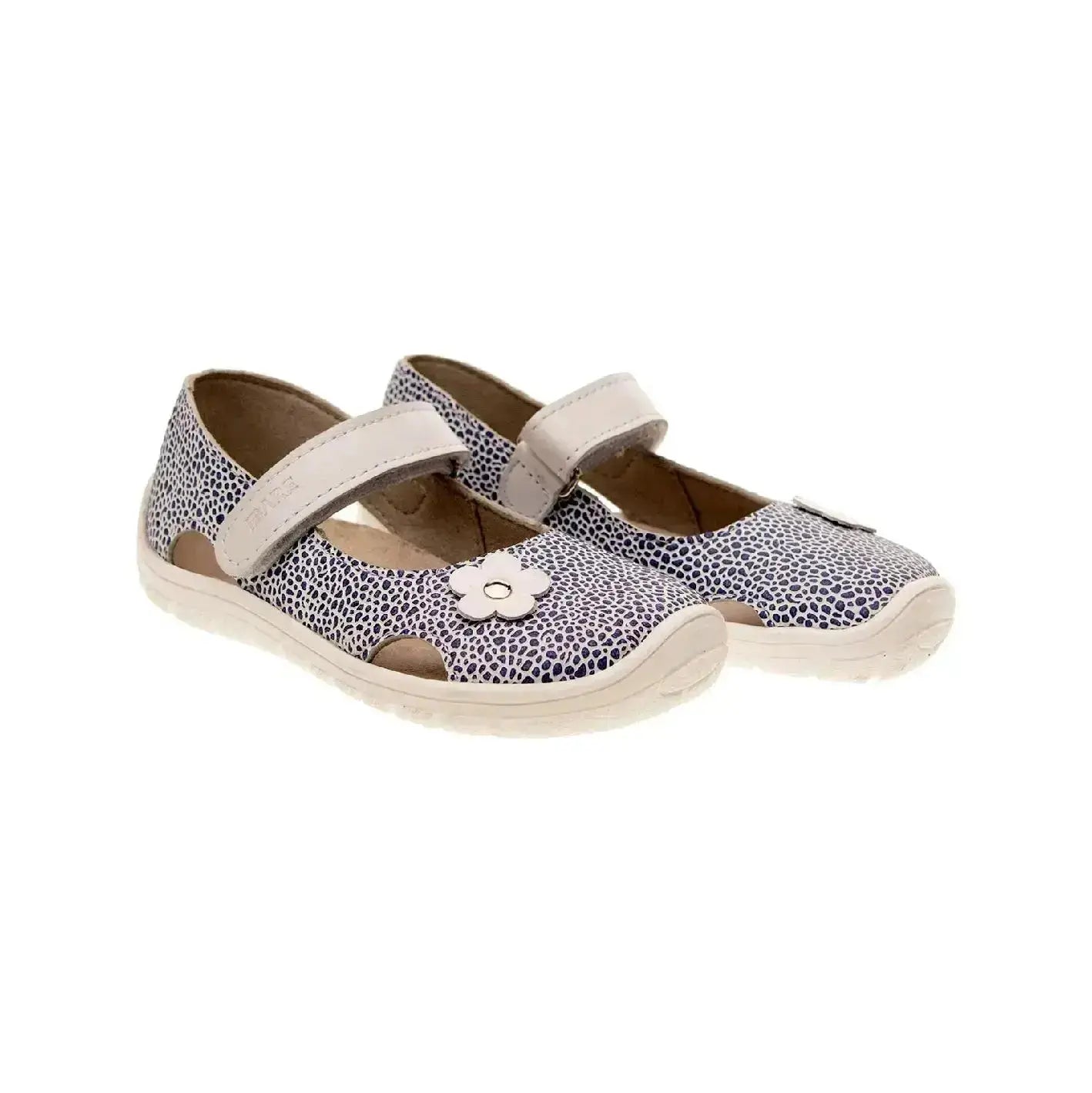 Fare Bare Kids - Summer Ballerina Silver Blue - Bailarinas barefoot infantiles