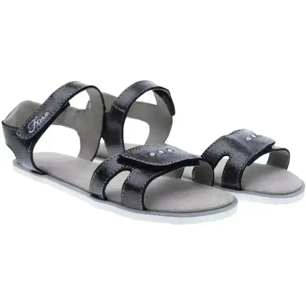 Fare Bare Kids - Chaussures barefoot noires - Sandales barefoot
