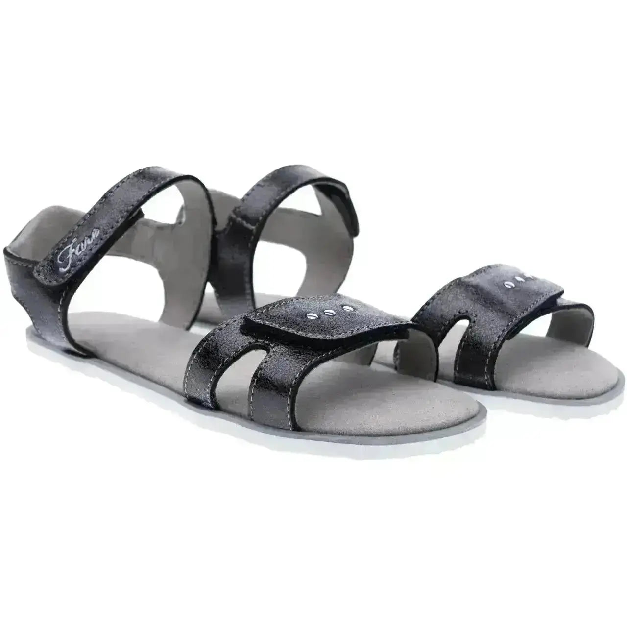 Fare Bare Kids - Chaussures barefoot noires - Sandales barefoot