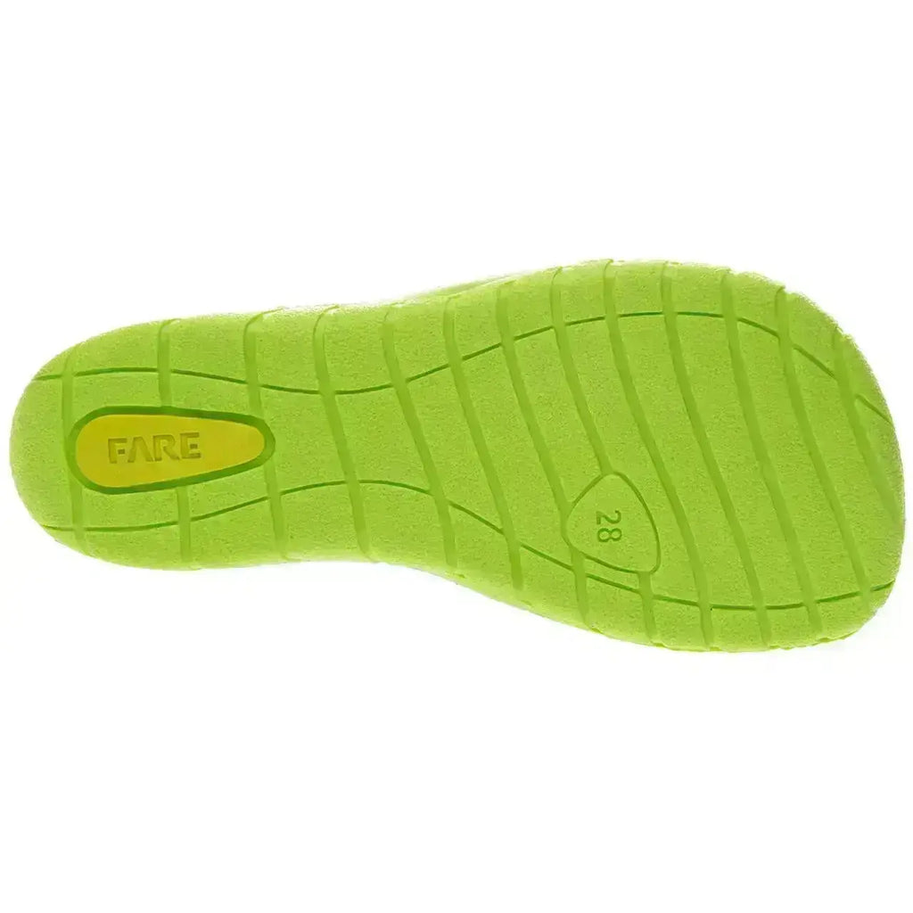 Fare Bare Kids - Summer Shoes Navy/Green A5363431 - Sandalias deportivas barefoot azul y verde infantiles