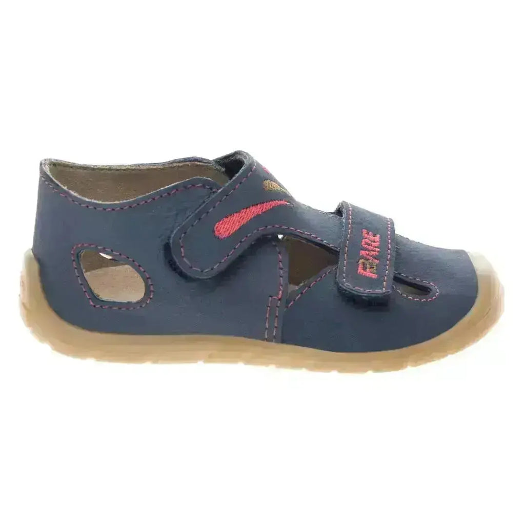 Fare Bare - Primeros pasos Navy - Sandalias respetuosas para primeros pasos azul marino