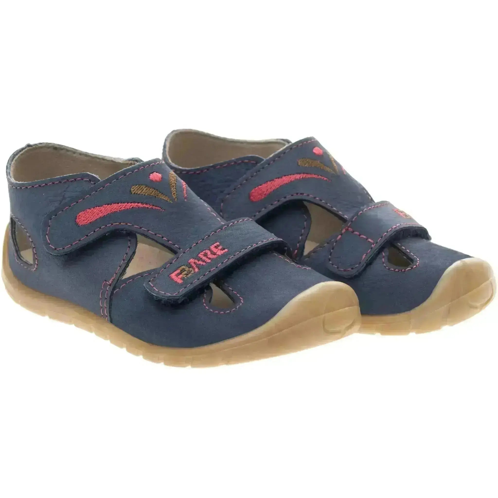 Fare Bare - Primeros pasos Navy - Sandalias respetuosas para primeros pasos azul marino