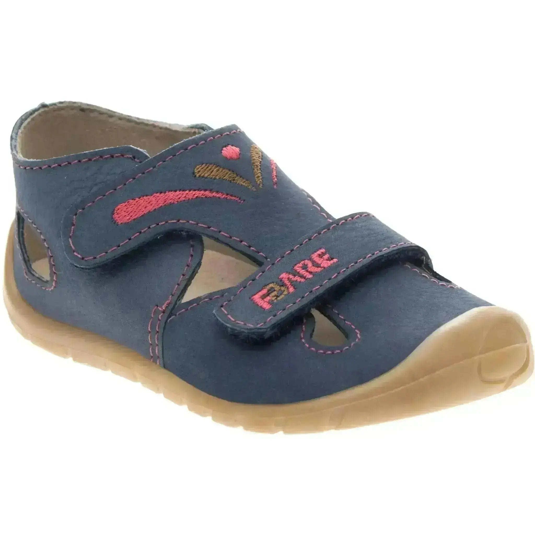 Fare Bare - Primeros pasos Navy - Sandalias respetuosas para primeros pasos azul marino
