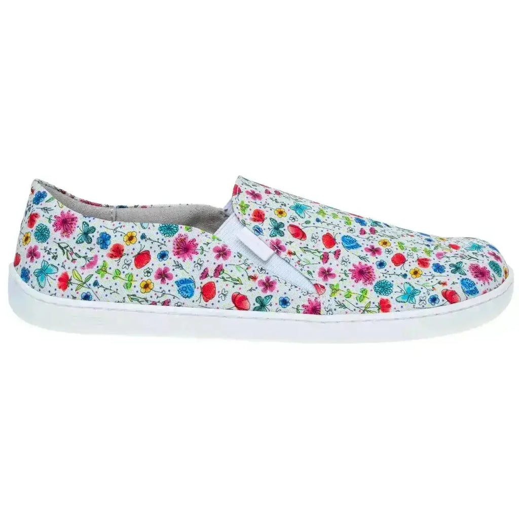 Fare Bare - Slip-On Flowers B5762452 - zapatillas sin cordones barefoot para mujer con estampado de flores