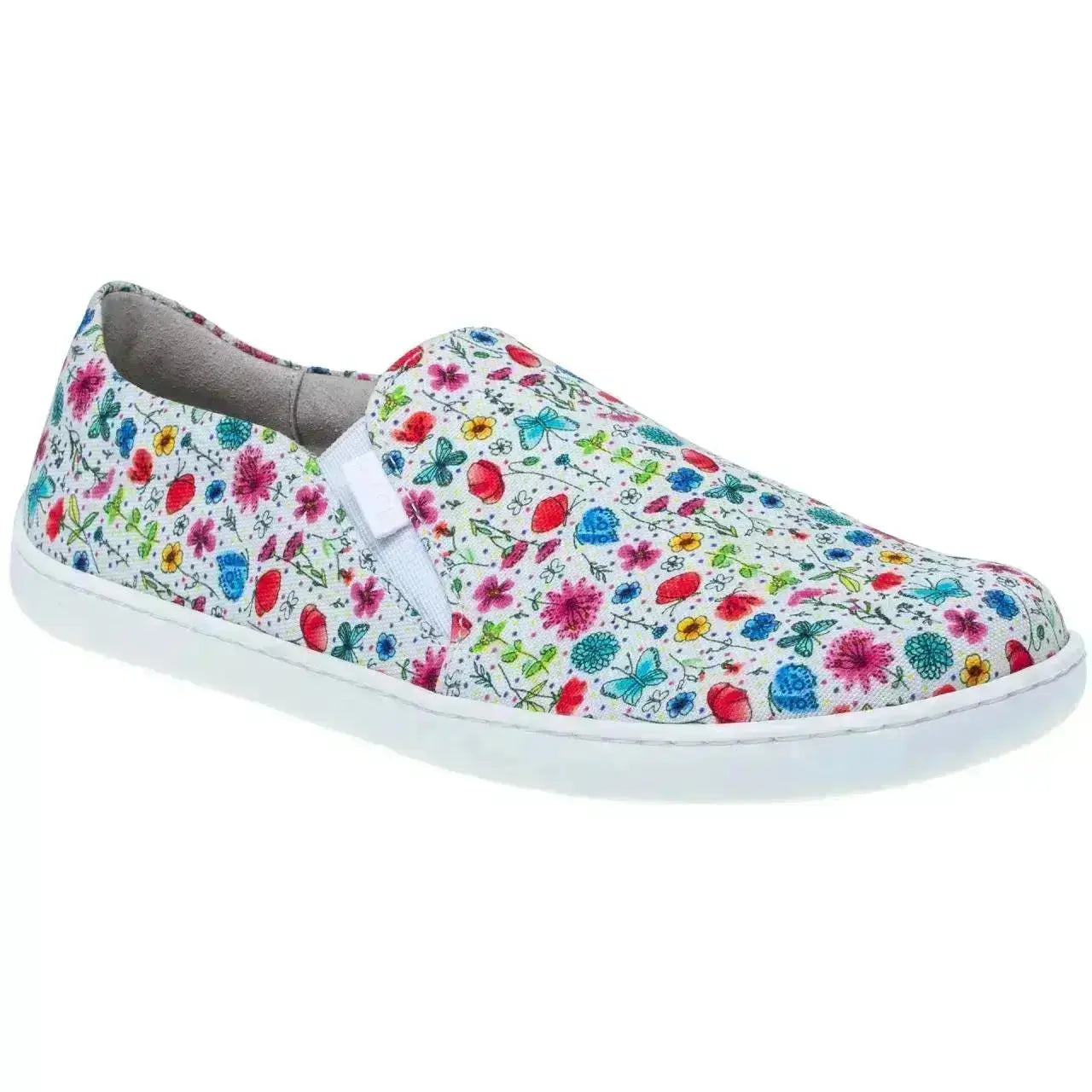 Fare Bare - Slip-On Flowers B5762452 - zapatillas sin cordones barefoot para mujer con estampado de flores