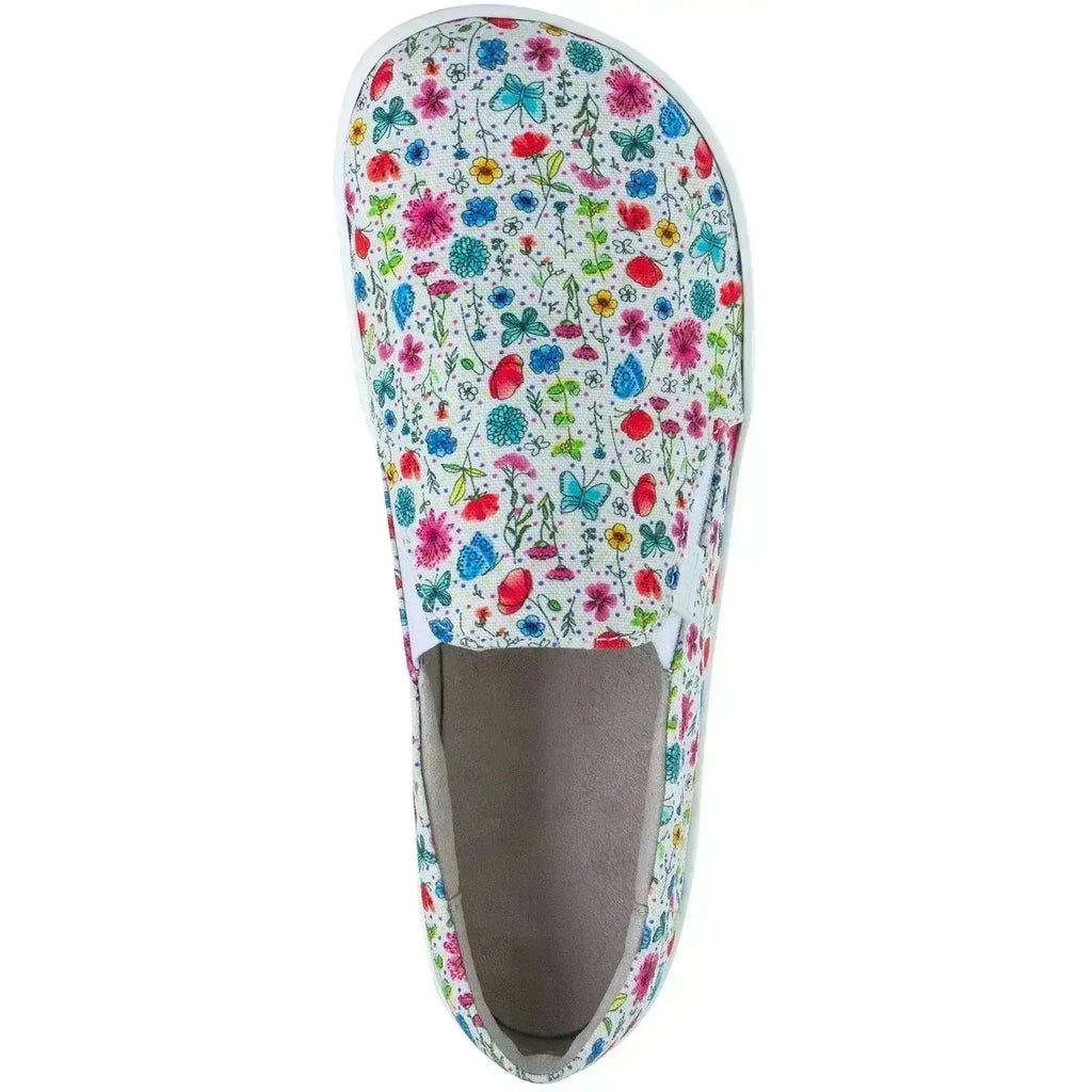 Fare Bare - Slip-On Flowers B5762452 - zapatillas sin cordones barefoot para mujer con estampado de flores