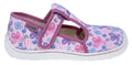 Fare Bare Slippers Pink Flowers - Zapatillas de casa barefoot infantiles rosas con estampado floral  Cacles Barefoot