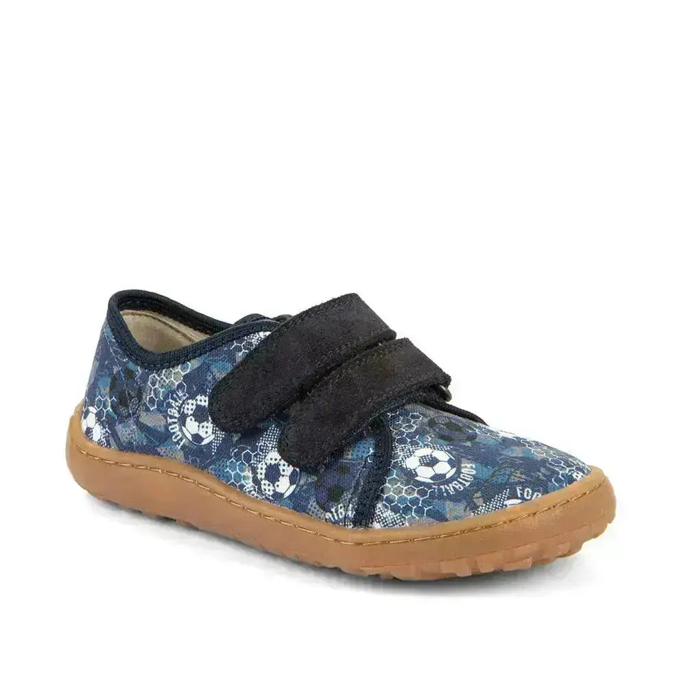 Froddo Barefoot - Barefoot Canvas Football - Lonetas barefoot infantiles azules fútbol