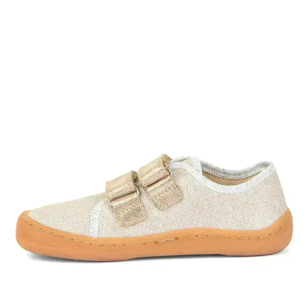 Froddo Barefoot - Barefoot Canvas Gold Shine - Lonetas barefoot infantiles doradas