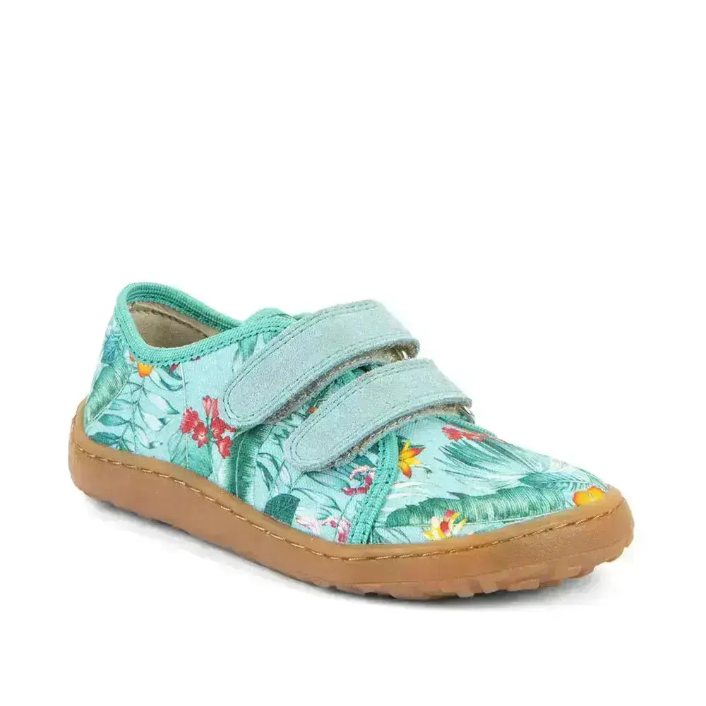 Froddo Barefoot - Toile Mint - Chaussures minimalistes en toile avec imprimé nature