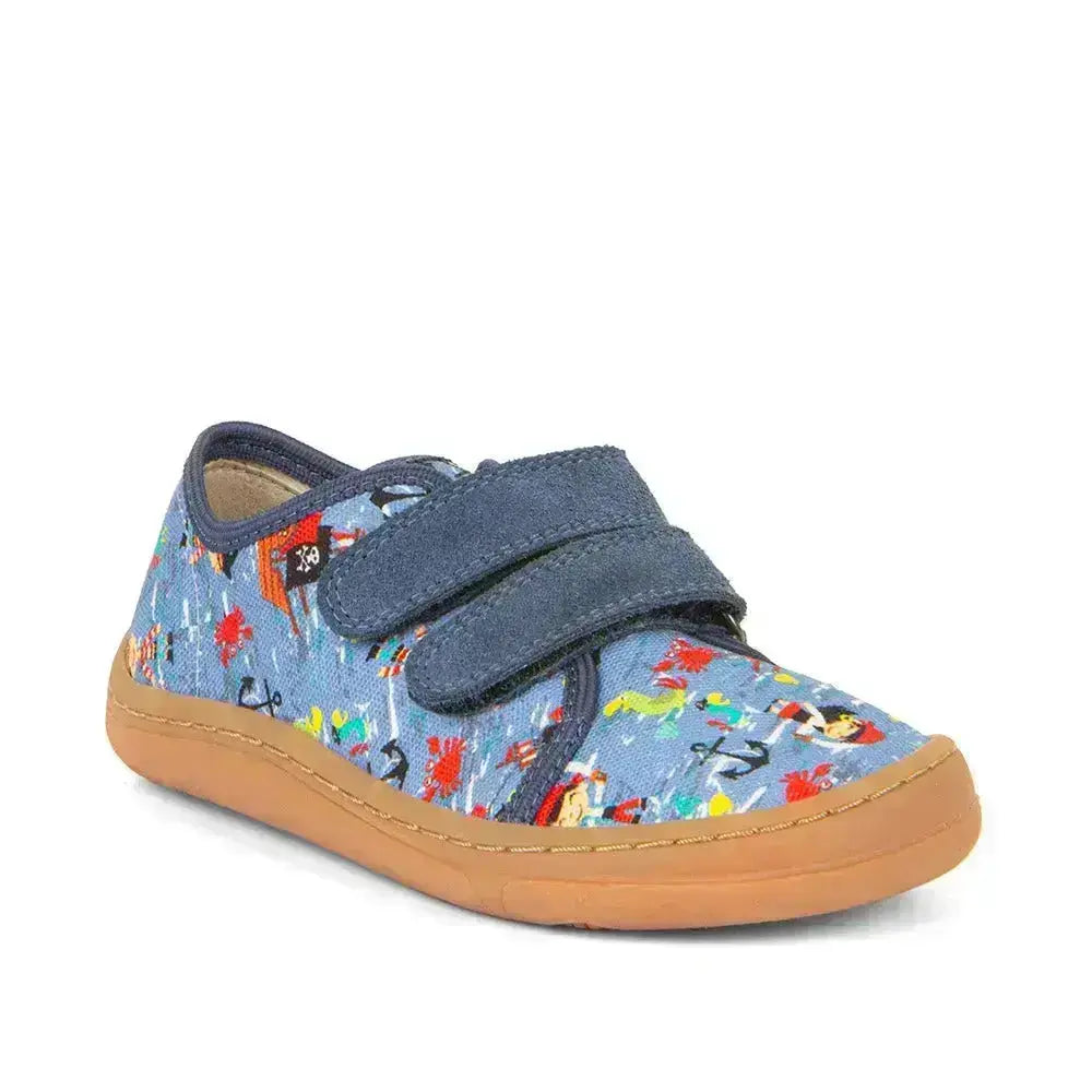 Froddo Barefoot - Barefoot Canvas Pirates - Lonetas barefoot infantiles azul piratas