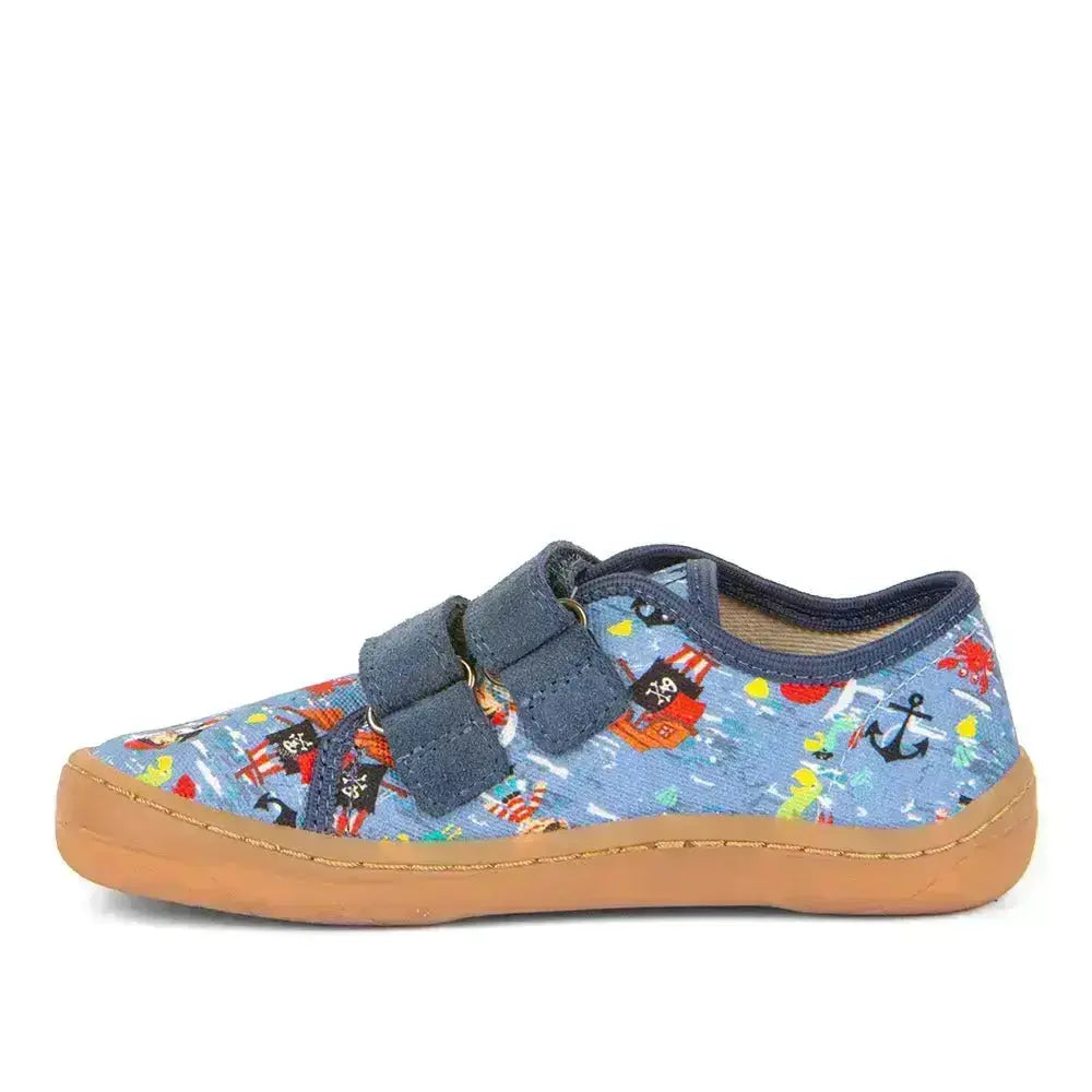 Froddo Barefoot - Barefoot Canvas Pirates - Lonetas barefoot infantiles azul piratas