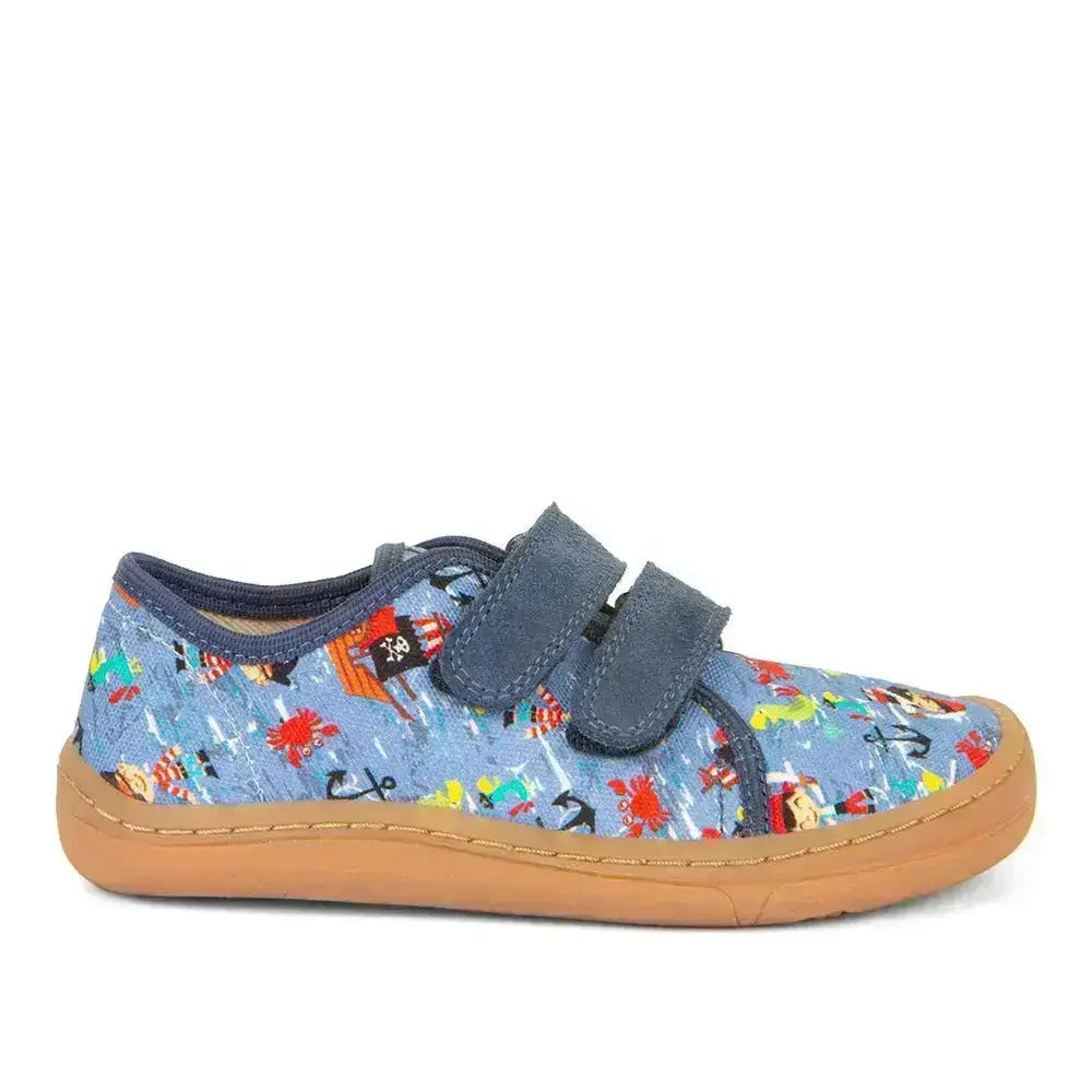 Froddo Barefoot - Barefoot Canvas Pirates - Lonetas barefoot infantiles azul piratas