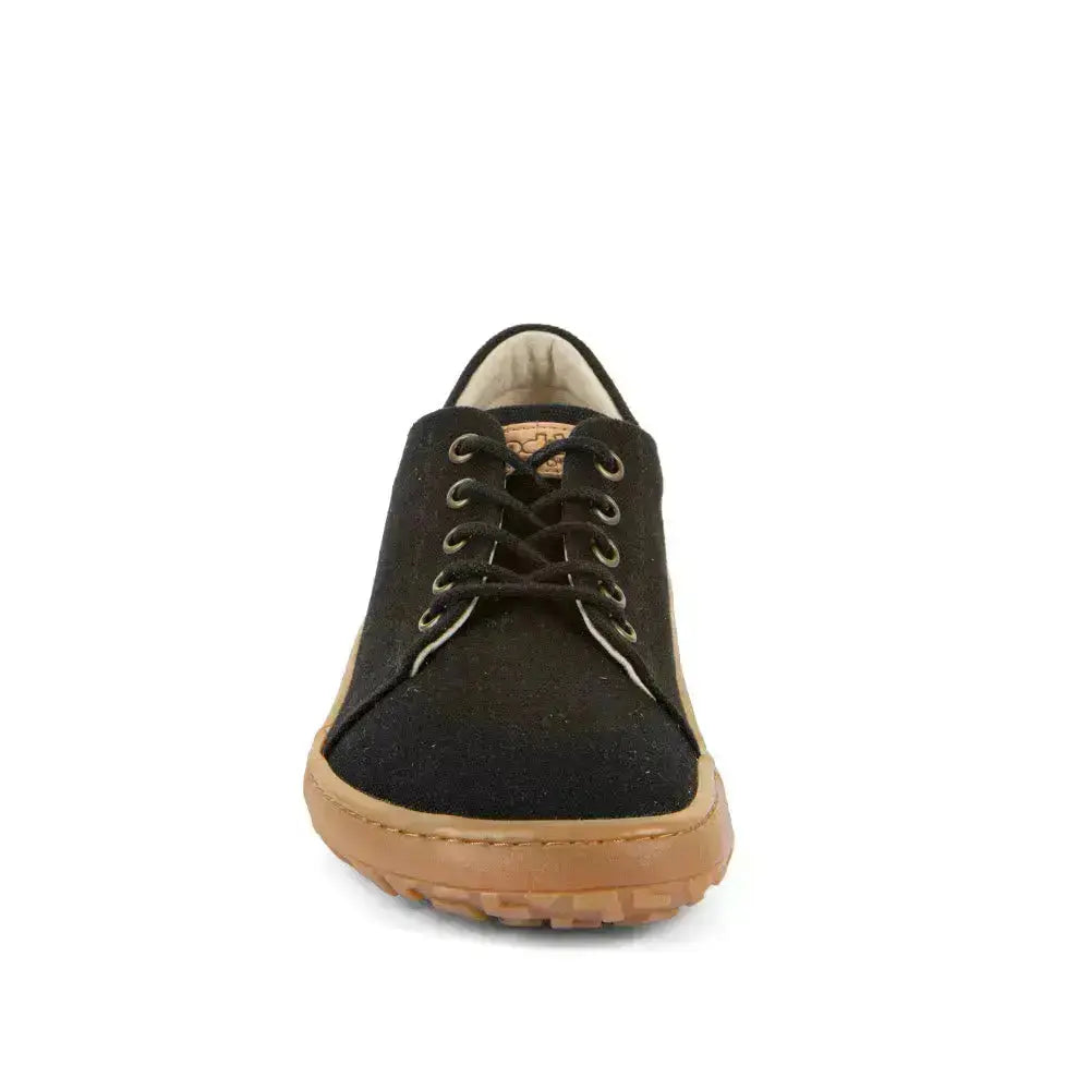 Froddo Barefoot - Botaniq Laces Black - Lonetas barefoot de cordones para mujer negras