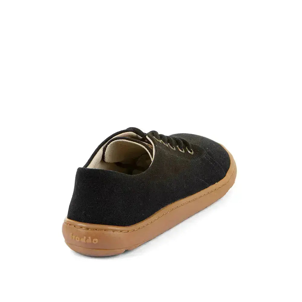 Froddo Barefoot - Botaniq Laces Black - Lonetas barefoot de cordones para mujer negras
