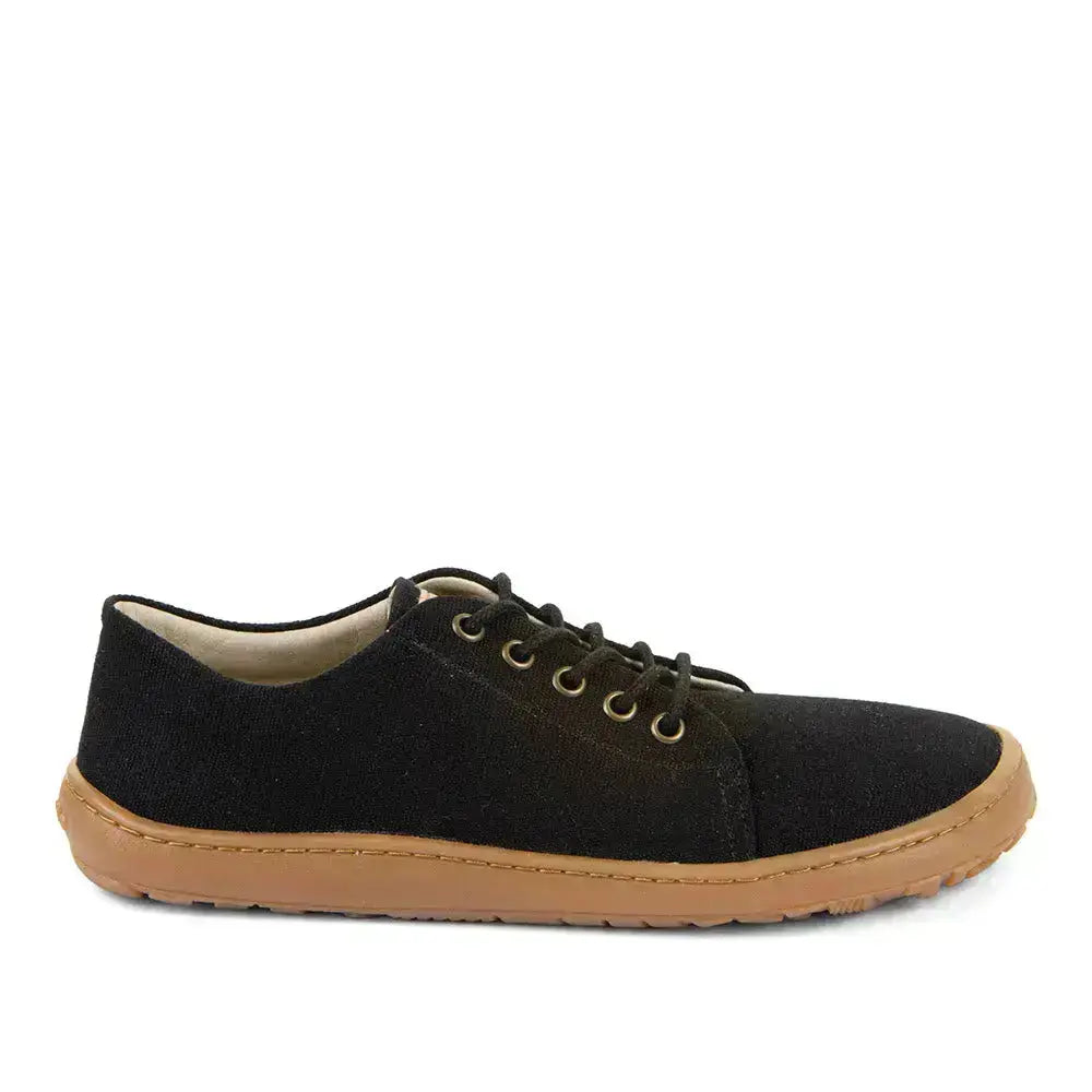 Froddo Barefoot - Botaniq Laces Black - Lonetas barefoot de cordones para mujer negras