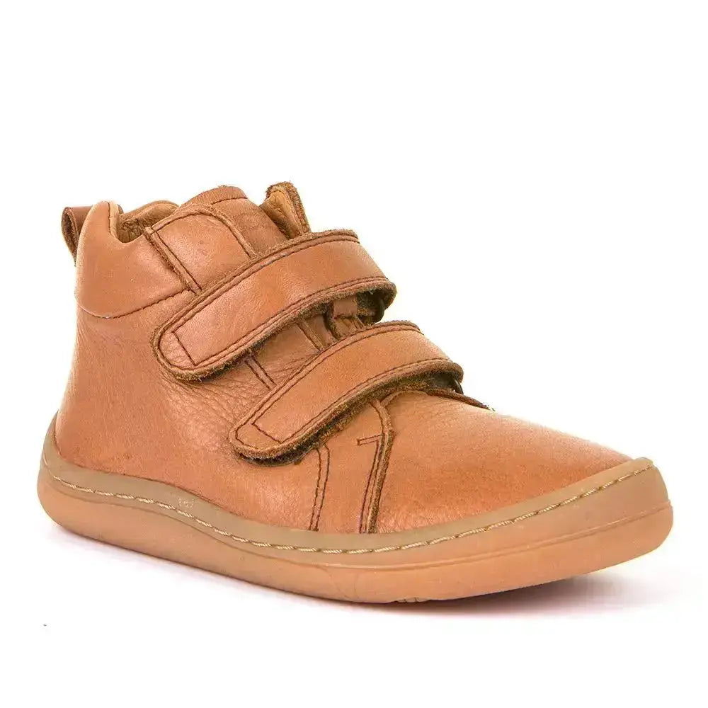 Froddo Barefoot - Cognac - Botines barefoot infantiles de cuero repelentes a la humedad marrones