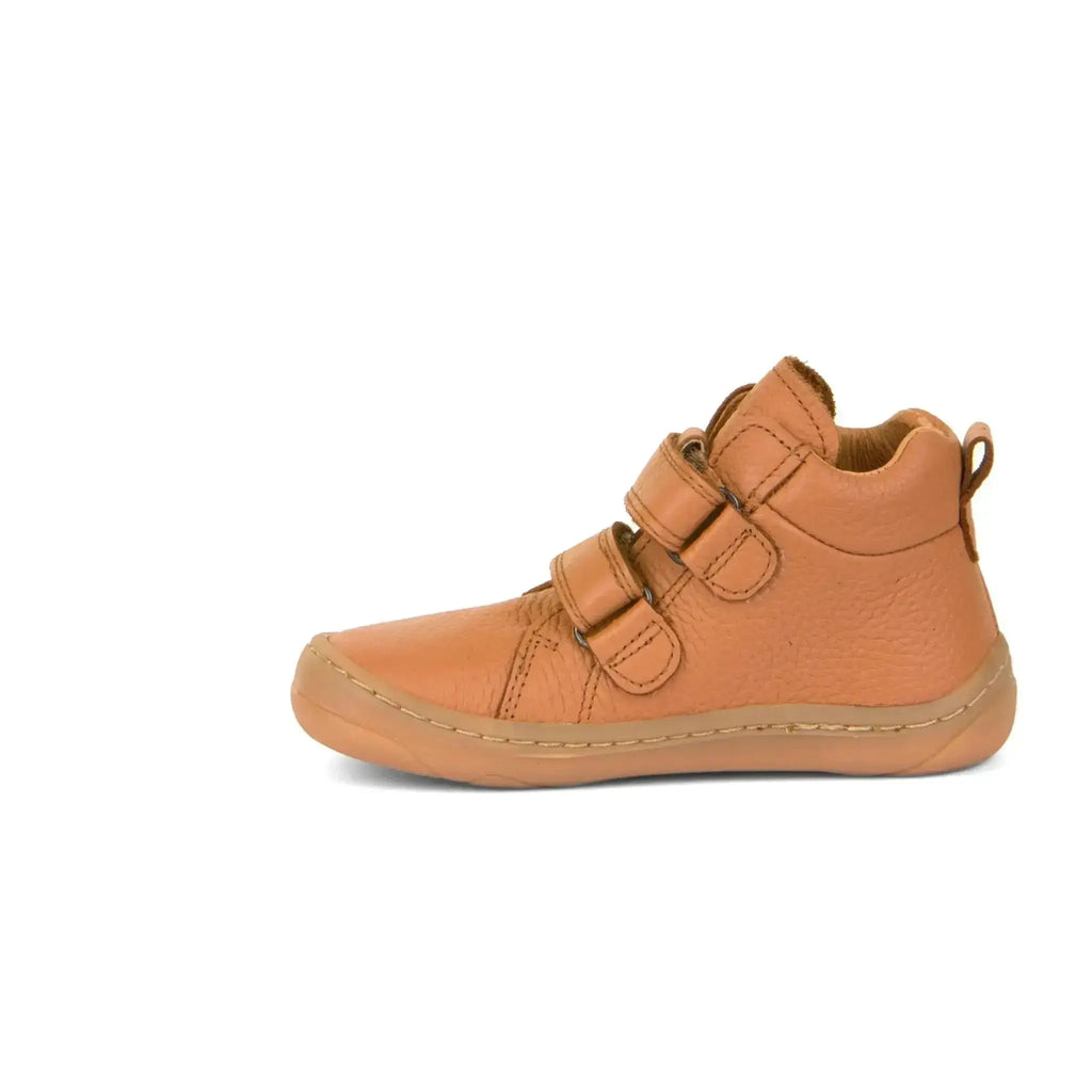 Froddo Barefoot - Cognac - Botines barefoot infantiles de cuero repelentes a la humedad marrones
