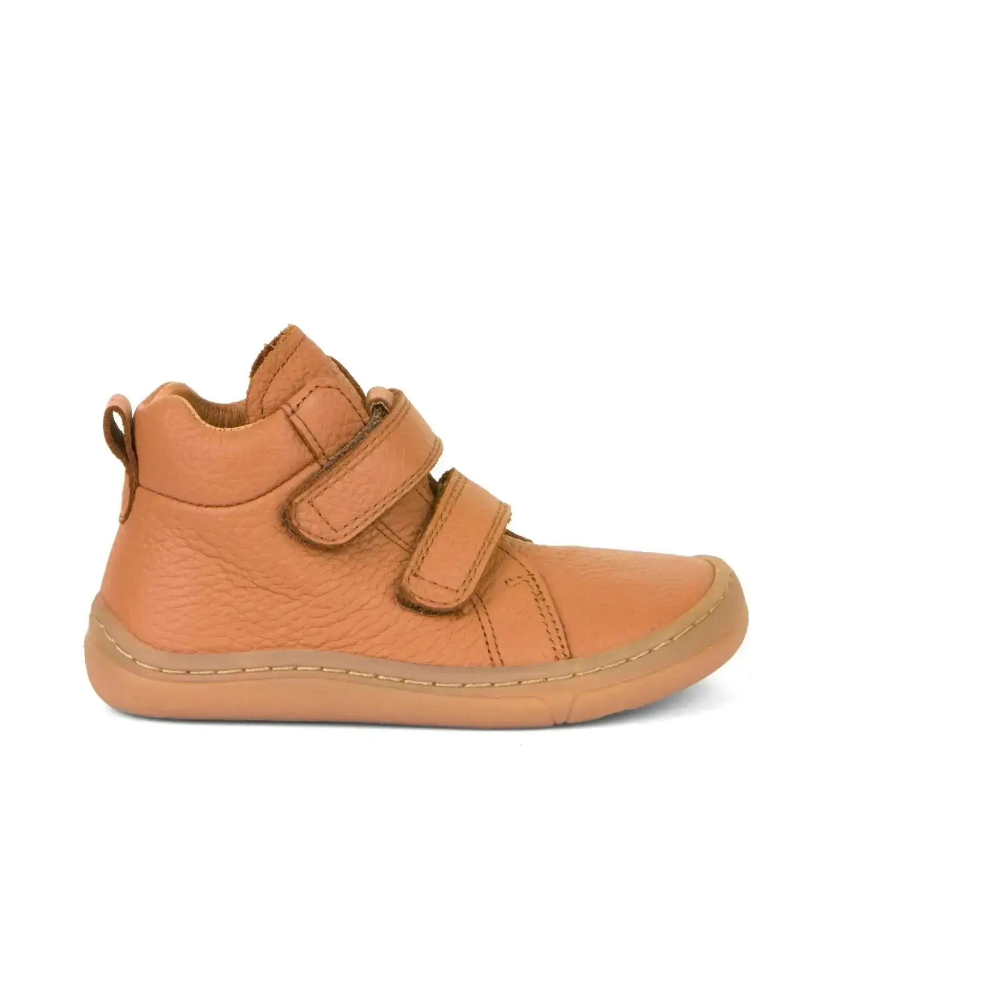 Froddo Barefoot - Cognac - Botines barefoot infantiles de cuero repelentes a la humedad marrones