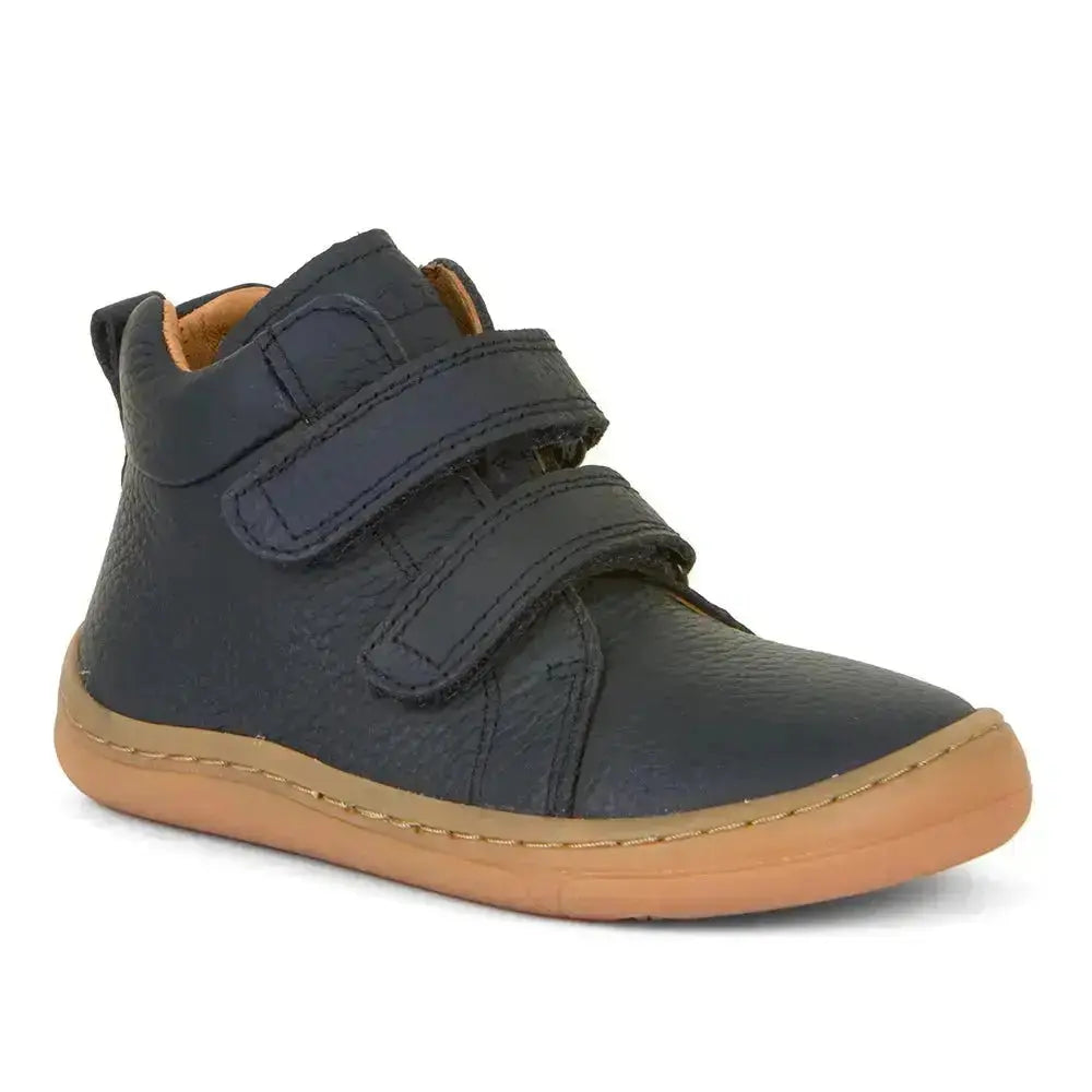 Froddo Barefoot - Dark Blue - Botines barefoot infantiles de cuero repelentes a la humedad azul marino
