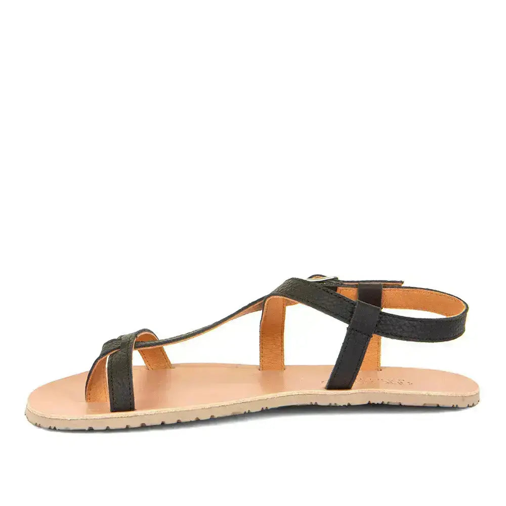 Froddo Barefoot - Flexy W Black - Sandalias barefoot de dedo negras para mujer