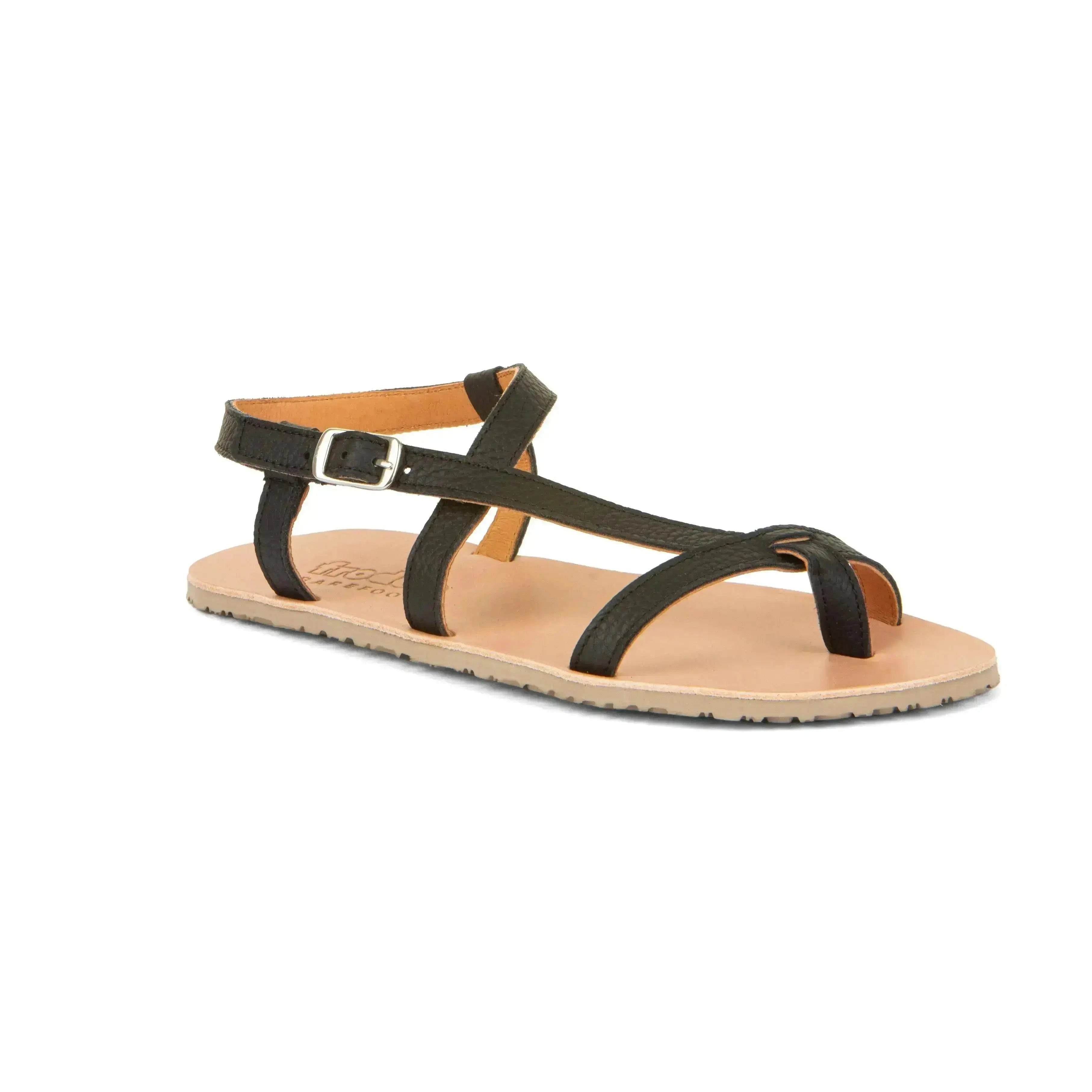 Froddo Barefoot - Flexy W Black - Sandalias barefoot de dedo negras para mujer
