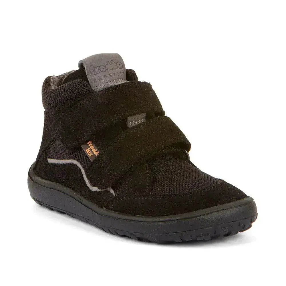 Froddo Barefoot - Tex Autumn Black - Botines Barefoot Infantiles Resistentes al agua negros