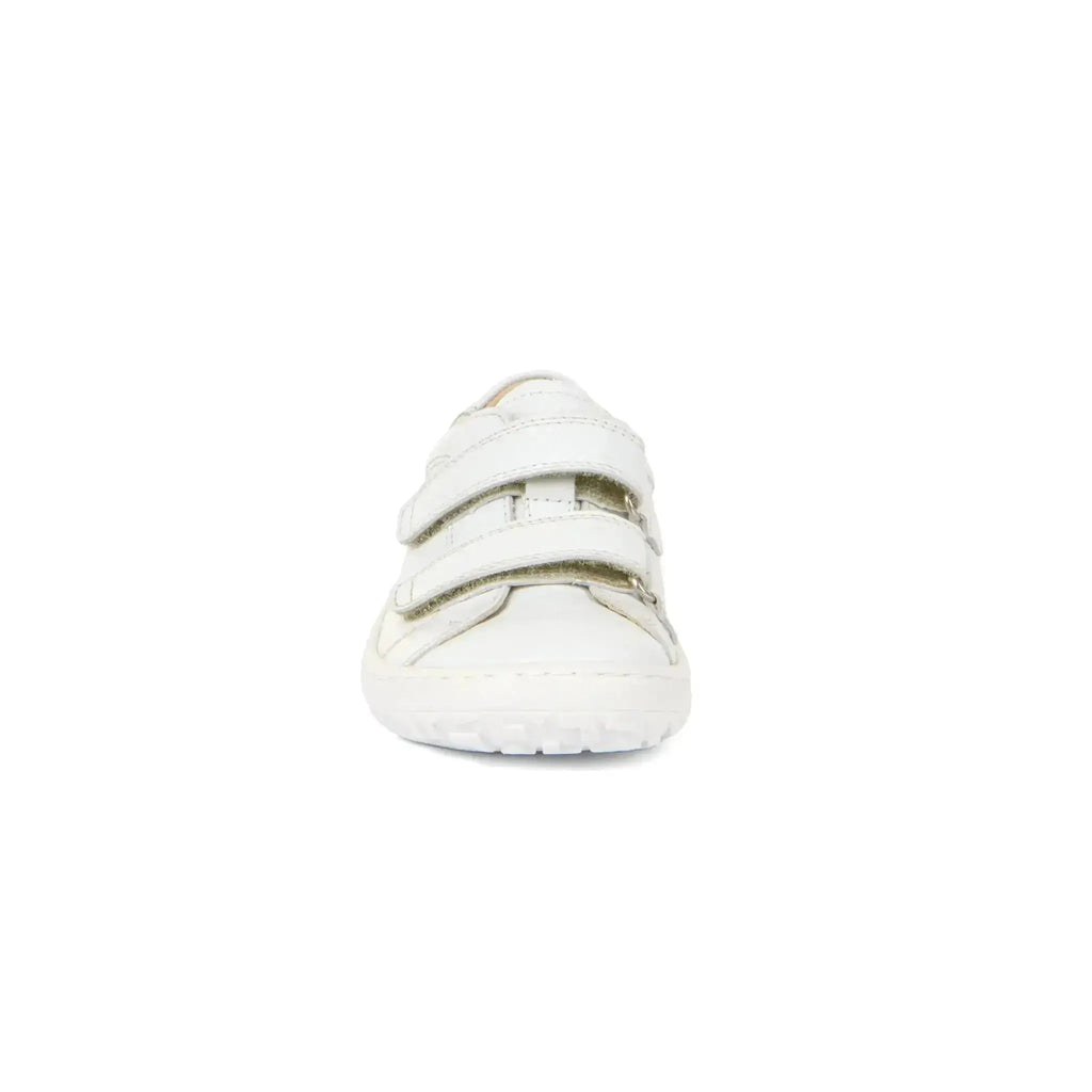 Froddo Barefoot - Zapatillas barefoot colegiales infantiles blancas