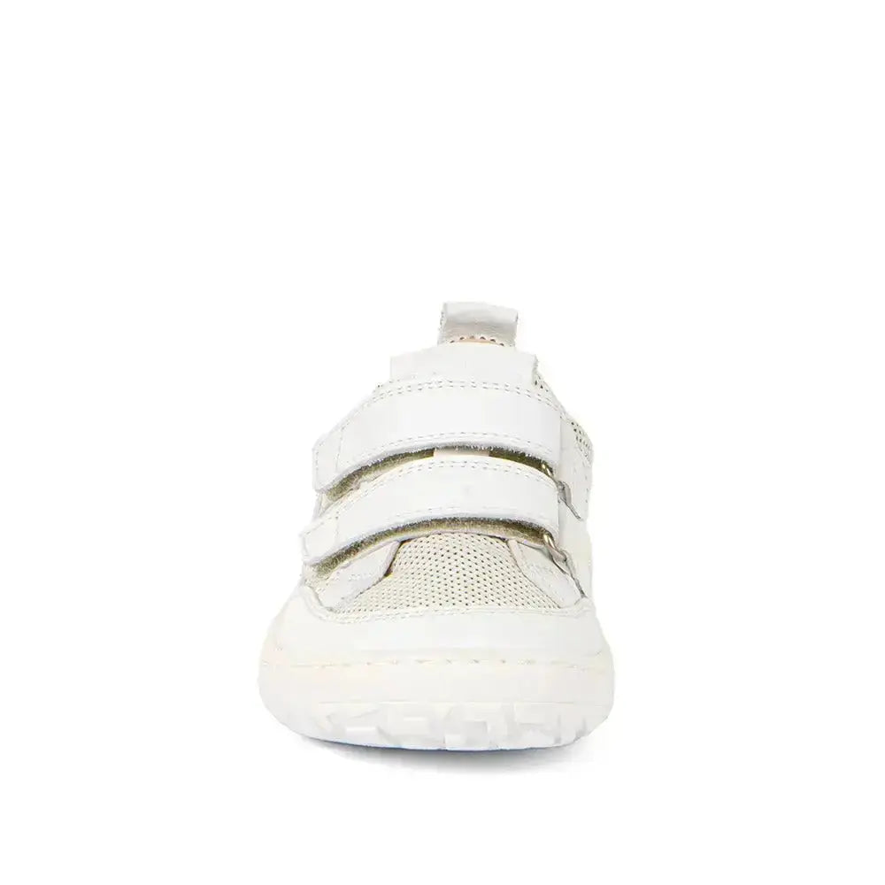 Froddo Barefoot - Zapatillas barefoot colegiales infantiles blancas