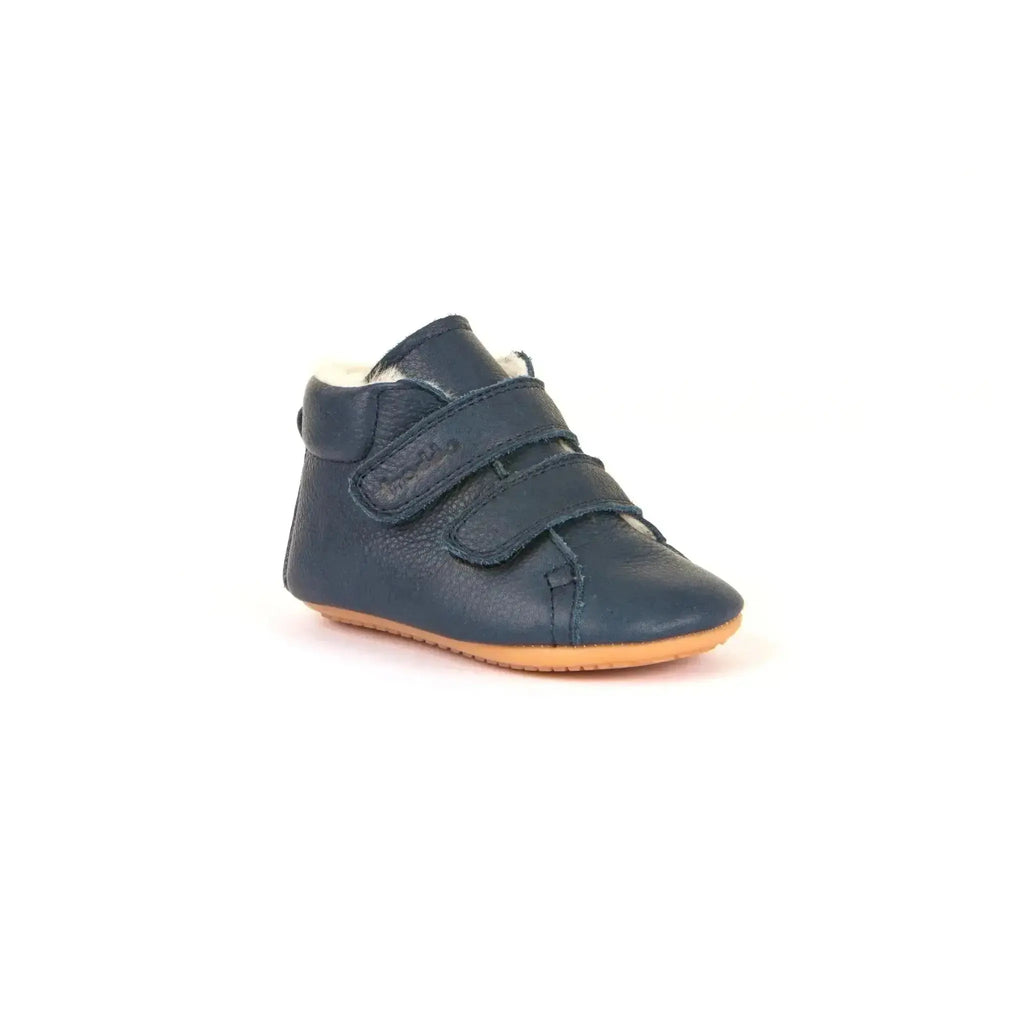 Froddo Prewalker Navy - botitas respetuosas de primeros pasos con borreguito