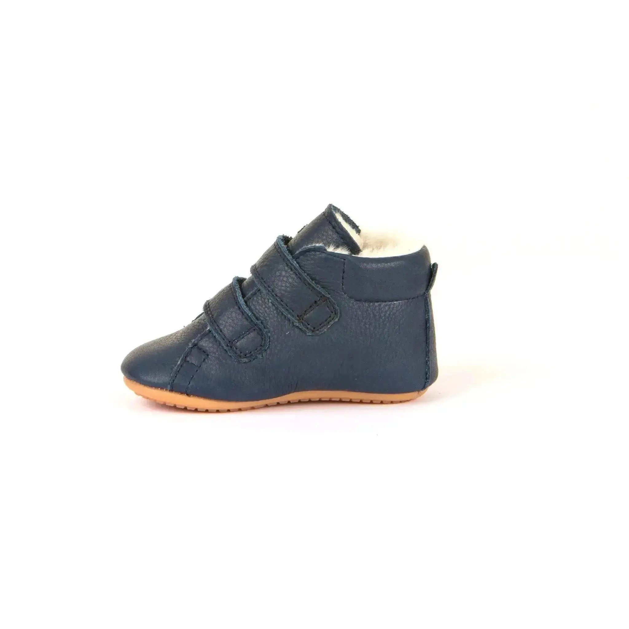 Froddo Prewalker Navy - botitas respetuosas de primeros pasos con borreguito