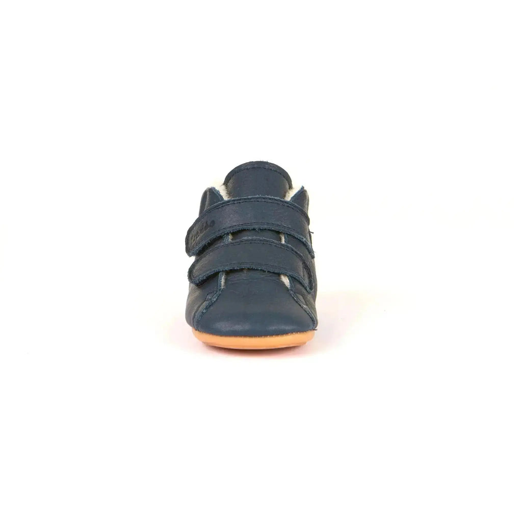 Froddo Prewalker Navy - botitas respetuosas de primeros pasos con borreguito