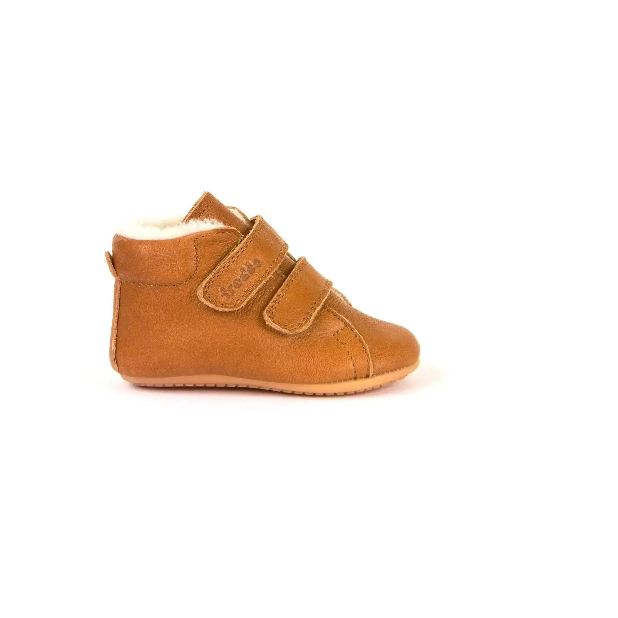 Froddo Prewalkers - Cognac - Botitas respetuosas de primeros pasos marrones con borreguito