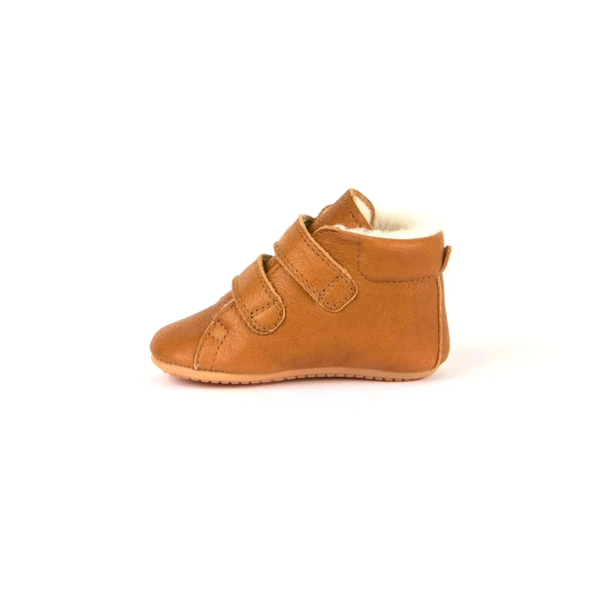 Froddo Prewalkers - Cognac - Botitas respetuosas de primeros pasos marrones con borreguito