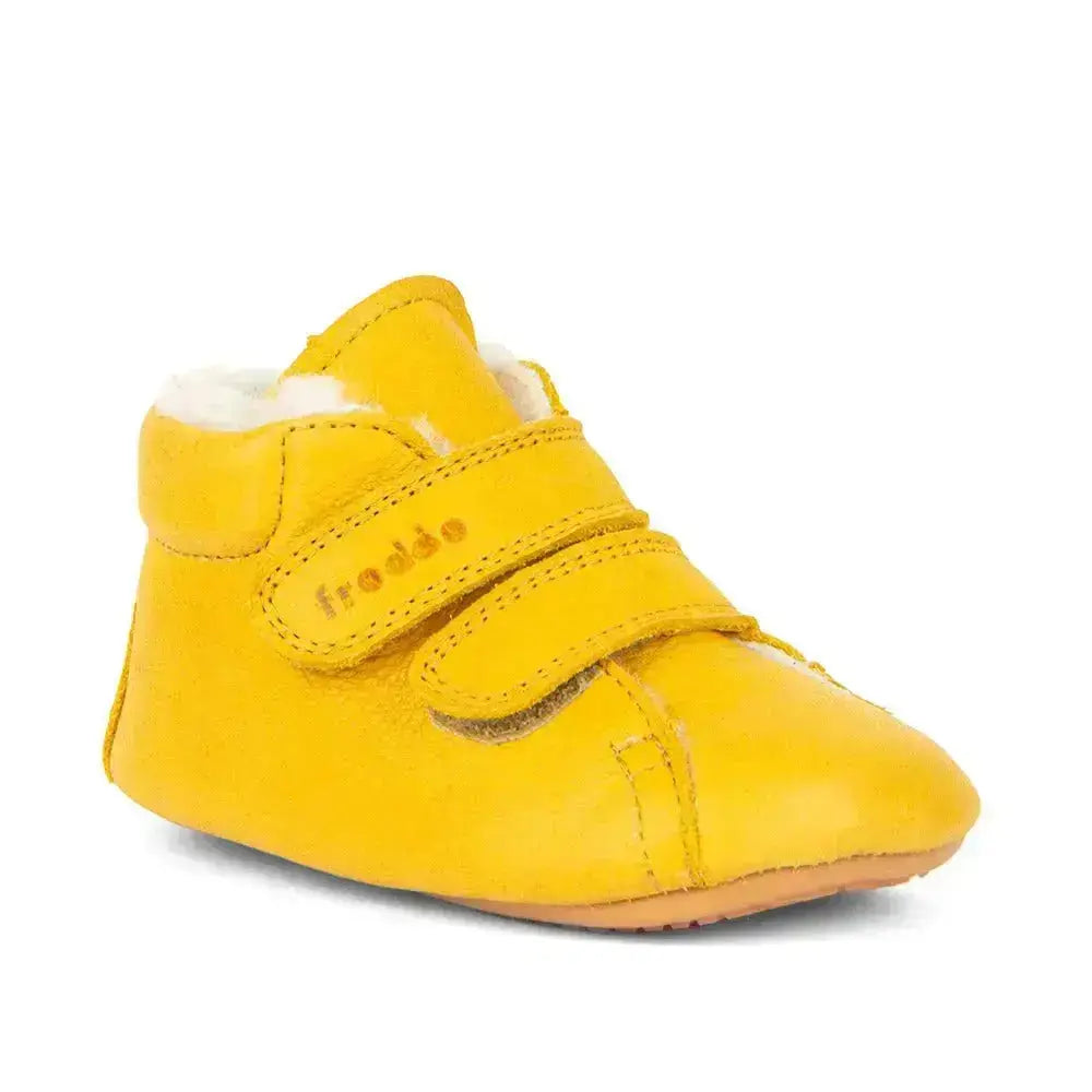 Froddo Prewalkers - Jaune foncé avec doublure en mouton