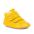 Froddo Prewalkers - Dark Yellow - Botitas respetuosas de primeros pasos amarillas con borreguito