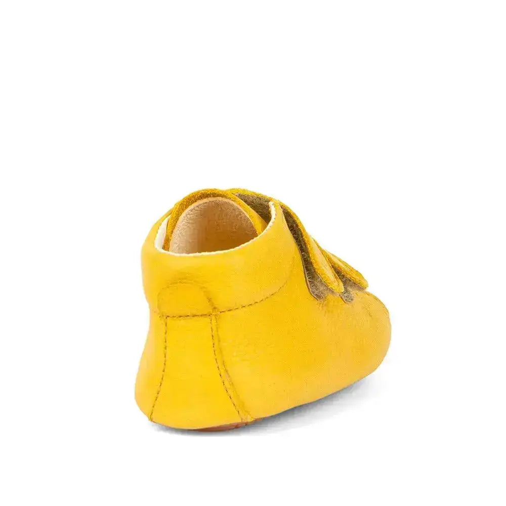 Froddo Prewalkers - Dark Yellow - Botitas respetuosas de primeros pasos amarillas con borreguito