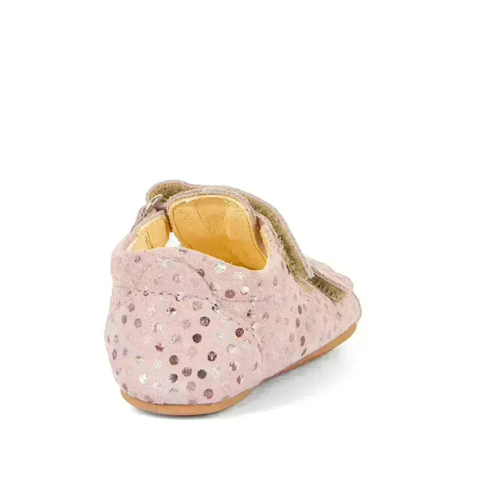 Froddo Prewalkers - Sandalias respetuosas para primeros pasos Rosa Topos