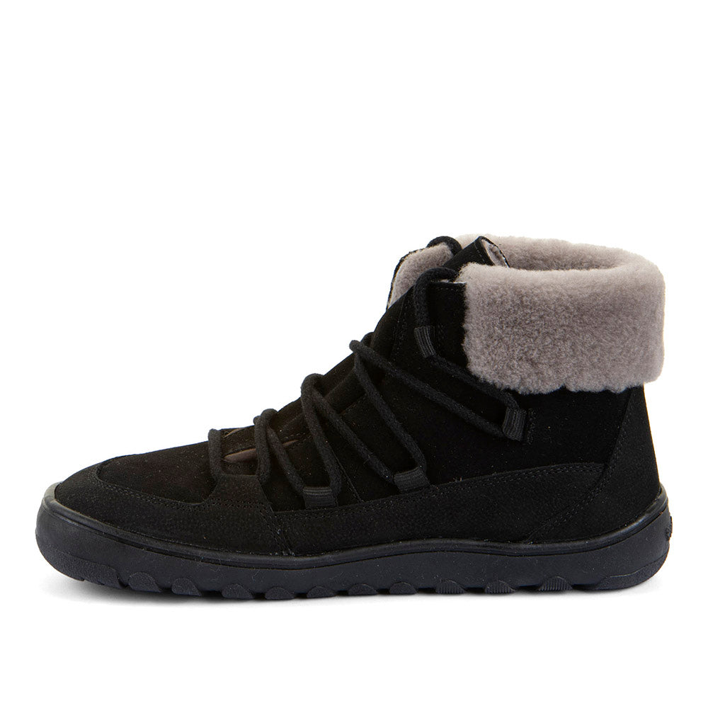 Froddo Barefoot Up Furry W Tex - Water-repellent barefoot ankle boots for women