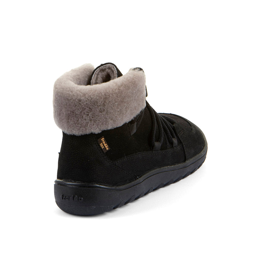 Froddo Barefoot Up Furry W Tex - Water-repellent barefoot ankle boots for women