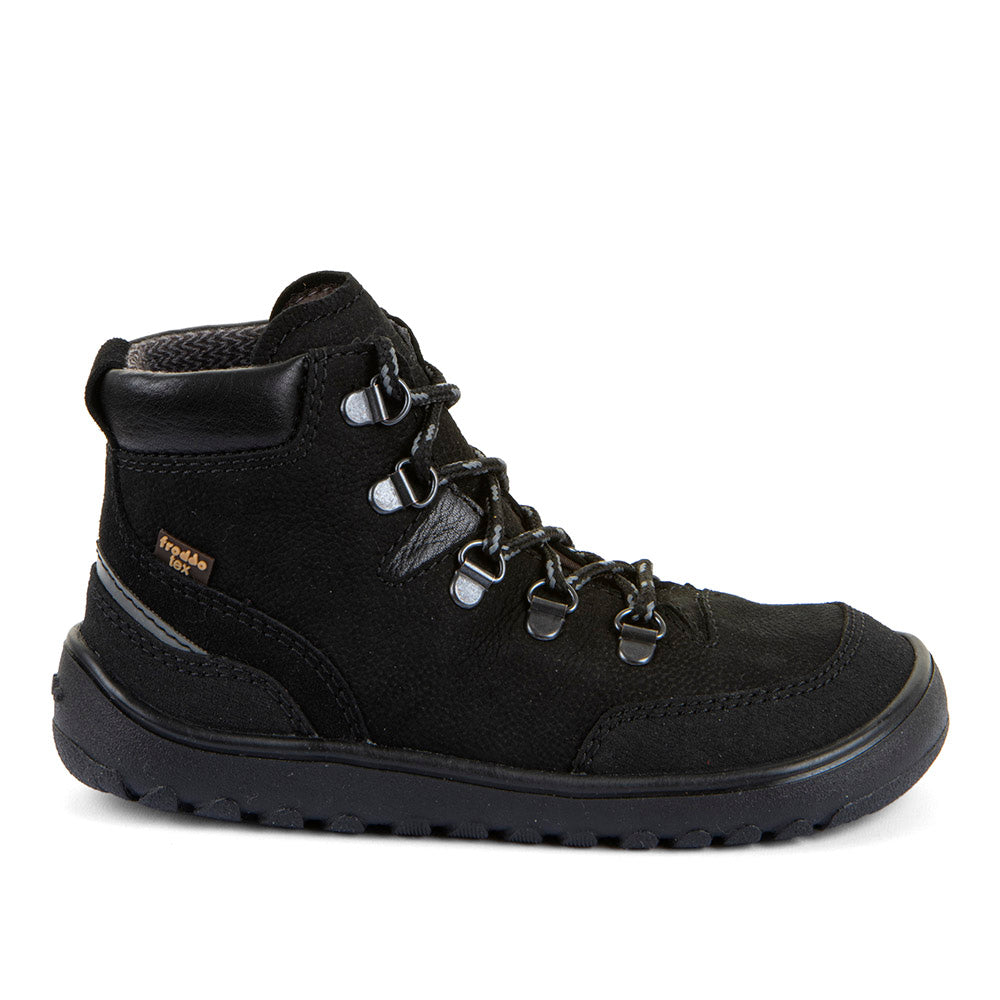 Froddo Barefoot Up Trail Tex Black - Botines barefoot repelentes al agua para mujer
