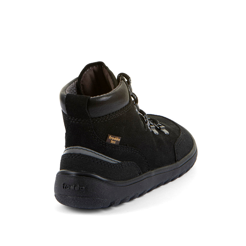 Froddo Barefoot Up Trail Tex Black - Botines barefoot repelentes al agua para mujer