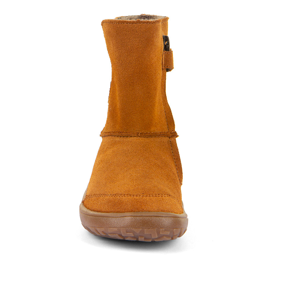 Froddo Barefoot Tex Suede Cognac - Botas australianas barefoot para mujer marrones