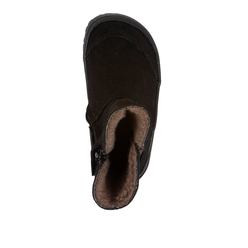 Froddo Barefoot Tex Suede Black - Botas australianas barefoot para mujer negras